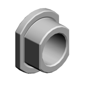 PLAIN SHAFT BEARING:8X12X7