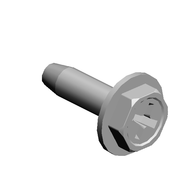 (x5)HEXAGON HEAD TAPPING SCREW:3X10