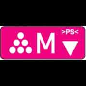 DECAL:POSITIONING:TONER SUPPLY:M