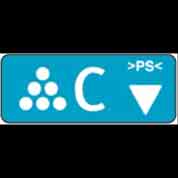 DECAL:POSITIONING:TONER SUPPLY:C