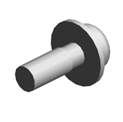 (x2)HEXAGONAL BOLT:DOUBLE SCREW:M4X12