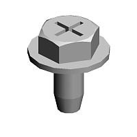 Крепёжный винт 3х6 мм  (100 штук  в  упаковке), (x7)TAPPING SCREW - 3X6
