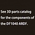 See 3D parts catalog for the components of the DF1040 ARDF.