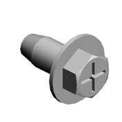 (x21)TAPPING SCREW:ROUND POINT:4X10
