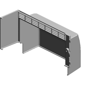 (x3)DUCT:COVER:EXHAUST:CORPUSCLE