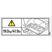 DECAL:CAUTION:TONER SUPPLY SUB-UNIT:PRO