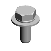 HEXAGONAL BOLT:W/WASHER:M3X8