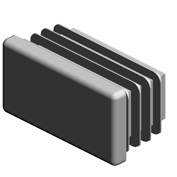 (x2)CAP:PIPE:50X26