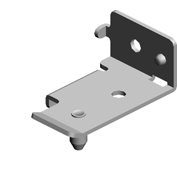 (x2)BRACKET:POSITIONING:PAPER TRAY