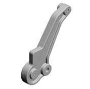 Задний разжимающий рычаг, LEVER:PRESSURE RELEASE:REAR