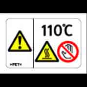 DECAL:H-TEMP WARNING:110C