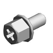 FLANGED HEXAGONAL HEAD BOLT:M4X8