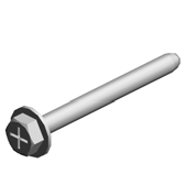 (x10)TAPPING SCREW:ROUND POINT:3X30