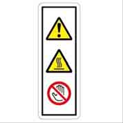 (x2)DECAL:WARNING (HIGH TEMPERATURE):LENGTHWISE