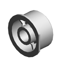 Шестерня проявяки RF: IM 2500-6000(A), PLAIN SHAFT BEARING:TRANSPORT SCREW:RIGHT FRONT:ASS'Y