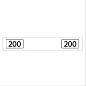 (x2)DECAL:POWER SUPPLY CORD:200V