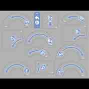 Главная наклейка: 12 языков, DECAL:PULL OUT:RIGHT:B4