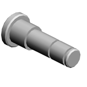 Ось под подшипник рукоятки изменения прижима, (x2)SHAFT:RADIAL BALL BEARING:LEVER:PRESSURE