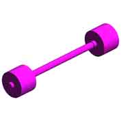 Приводящиеся ролики тракта дуплекса Cor-1, DRIVEN ROLLER:DIA16:DUPLEX