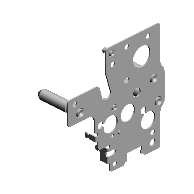 SIDE PLATE:REAR:PAPER FEED UNIT:ASS'Y