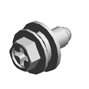 (x5)SCREW:SPRING WASHER:ROUND POINT:M4X10