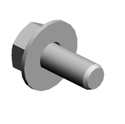 HEXAGONAL BOLT:W/WASHER:M3X8