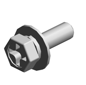 (x2)HEXAGONAL BOLT:DOUBLE SCREW:M3X10