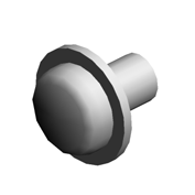 (x2)SCREW:POLISHED ROUND:M5X8