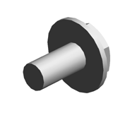 (x2)HEXAGON HEAD SCREW:ROUND POINT:M3X6:BK