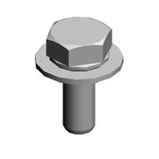 (x2)HEXAGONAL BOLT:W/WASHER:M3X8