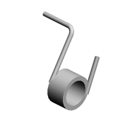 TORSION SPRING:LEVER:DUPLEX:LEFT