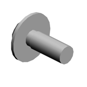 (x3)SCREW:POLISHED ROUND:M3X8