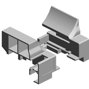 (x4)CASE:LOWER FRONT:TONER SUPPLY UNIT