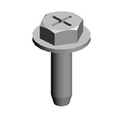 (x2)HEXAGON HEAD TAPPING SCREW:3X10