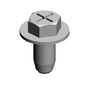 (x15)TAPPING SCREW:ROUND POINT:4X8