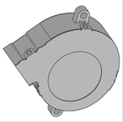 (x2)DC FAN MOTOR:DC24V:MM60:25MM:(FAN22/FAN27)