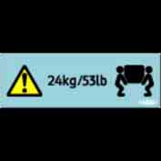 (for J099(Green)):DECAL:CAUTION:WEIGHT:24KG-GREEN