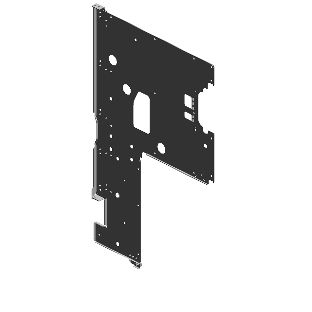 SUPPORTING PLATE:DOOR:FRONT LEFT:ASS'Y