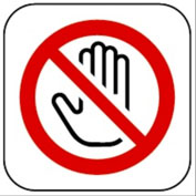 (x3)DECAL:CONTACT:PREVENTION