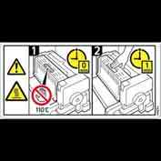 DECAL:PULL OUT:FIBER:H-TEMP WARNING