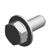 (x10)HEXAGONAL BOLT:W/WASHER:M3X8