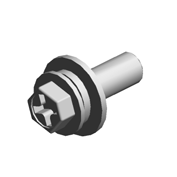 (x2)HEXAGONAL BOLT:DOUBLE SCREW:M4X12