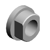 (x6)BUSHING:FLANGE TYPE:DIA6