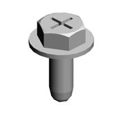 (x12)TAPPING SCREW:ROUND POINT:3X8