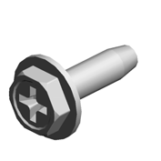 (x4)HEXAGON HEAD TAPPING SCREW:3X10