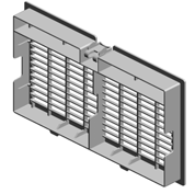 (x2)CAP:LOUVER:DEODORIZE FILTER