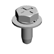 (x2)HEXAGON HEAD BOLT:DOUBLE SCREW:M3X8:ROUND POINT