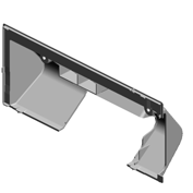 (x2)COVER:OPERATION PANEL:REAR UPPER