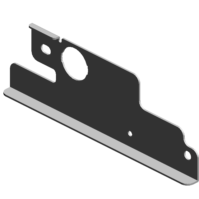 Кронштейн подъёмной части лотка, BRACKET:PINION:BASE:RISE