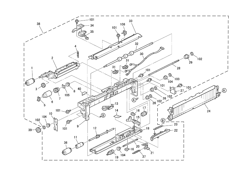 PAPER FEED SECTION (A230/A231/A232)
